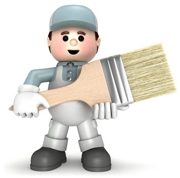 Fully equiped craftsman mascot