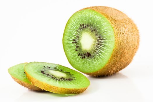 kiwi fruit isolated on white background