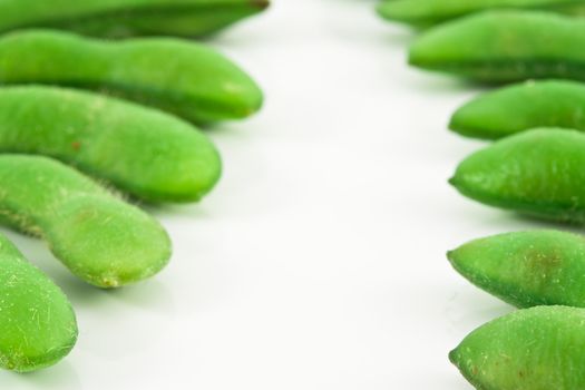 Soybean isolated on white background