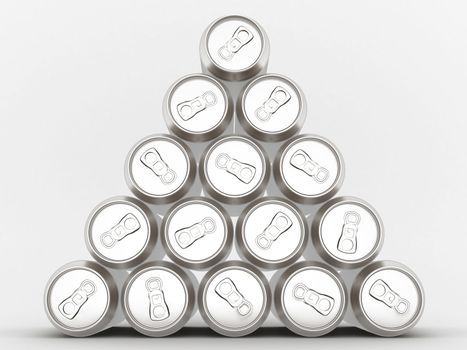 Image sealed aluminum can with a drink