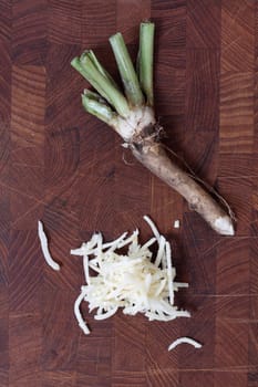 Delicious white grated horse radish