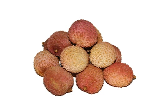 Lychees, isolated