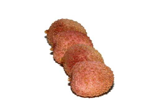 Lychees, isolated