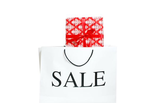 A sale bag and a christmas present