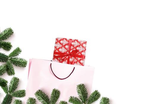 A sale bag and a christmas present