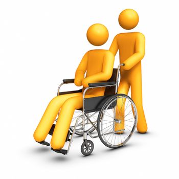 Wheelchair - Helping hand.