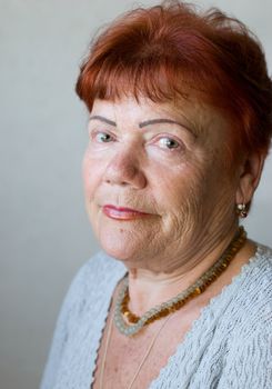 Portrait of seventy year old woman 