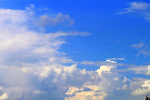 clouds on a beautiful sky, summer landscape, nature, day