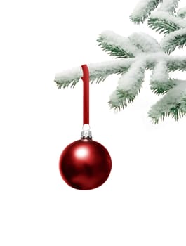 Christmas tree with bauble