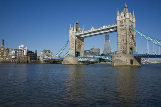 Tower Bridge. Historic bridge across the River Thames in London, England.