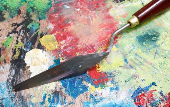 Painting with palette knife