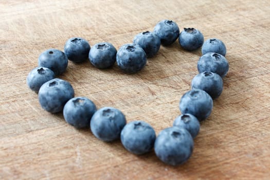 Blueberries photographed in a studio