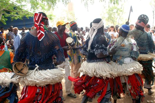 The festival of establishment of a usual chief in Burkina Faso Faso lasts three days. The usual chief succeeds his father deceased, it is always the groin of the family and always a man. It is a very rare event because a chief can be replaced only after his death. During establishment it is the festival and all the area is invited. This festival occurs to Kokemnour�, small village in the East of Burkina Faso Faso in the province of Kouritanga. These three days are punctuated of dance, meal and especially of traditional ceremonies African. The Chief is the King and can be established only by chiefs more important than him.                                