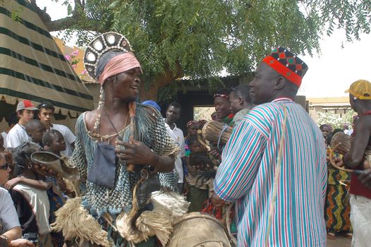 The festival of establishment of a usual chief in Burkina Faso Faso lasts three days. The usual chief succeeds his father deceased, it is always the groin of the family and always a man. It is a very rare event because a chief can be replaced only after his death. During establishment it is the festival and all the area is invited. This festival occurs to Kokemnour�, small village in the East of Burkina Faso Faso in the province of Kouritanga. These three days are punctuated of dance, meal and especially of traditional ceremonies African. The Chief is the King and can be established only by chiefs more important than him.                                