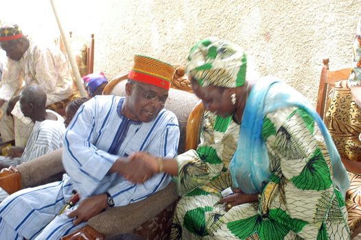 The festival of establishment of a usual chief in Burkina Faso Faso lasts three days. The usual chief succeeds his father deceased, it is always the groin of the family and always a man. It is a very rare event because a chief can be replaced only after his death. During establishment it is the festival and all the area is invited. This festival occurs to Kokemnour�, small village in the East of Burkina Faso Faso in the province of Kouritanga. These three days are punctuated of dance, meal and especially of traditional ceremonies African. The Chief is the King and can be established only by chiefs more important than him.                                