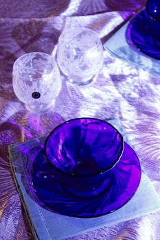 a violet cup 