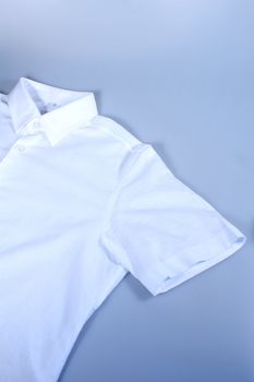a white shirt  on the grey background
