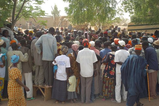 The festival of establishment of a usual chief in Burkina Faso Faso lasts three days. The usual chief succeeds his father deceased, it is always the groin of the family and always a man. It is a very rare event because a chief can be replaced only after his death. During establishment it is the festival and all the area is invited. This festival occurs to Kokemnour�, small village in the East of Burkina Faso Faso in the province of Kouritanga. These three days are punctuated of dance, meal and especially of traditional ceremonies African. The Chief is the King and can be established only by chiefs more important than him.                                