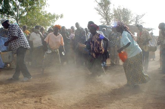 The festival of establishment of a usual chief in Burkina Faso Faso lasts three days. The usual chief succeeds his father deceased, it is always the groin of the family and always a man. It is a very rare event because a chief can be replaced only after his death. During establishment it is the festival and all the area is invited. This festival occurs to Kokemnour�, small village in the East of Burkina Faso Faso in the province of Kouritanga. These three days are punctuated of dance, meal and especially of traditional ceremonies African. The Chief is the King and can be established only by chiefs more important than him.                                