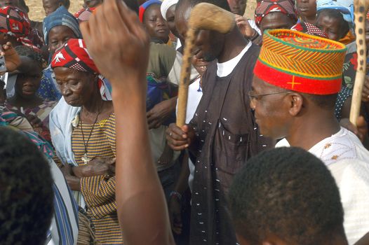 The festival of establishment of a usual chief in Burkina Faso Faso lasts three days. The usual chief succeeds his father deceased, it is always the groin of the family and always a man. It is a very rare event because a chief can be replaced only after his death. During establishment it is the festival and all the area is invited. This festival occurs to Kokemnour�, small village in the East of Burkina Faso Faso in the province of Kouritanga. These three days are punctuated of dance, meal and especially of traditional ceremonies African. The Chief is the King and can be established only by chiefs more important than him.                                