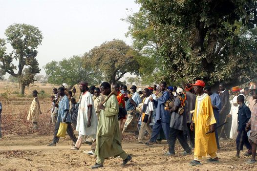 The festival of establishment of a usual chief in Burkina Faso Faso lasts three days. The usual chief succeeds his father deceased, it is always the groin of the family and always a man. It is a very rare event because a chief can be replaced only after his death. During establishment it is the festival and all the area is invited. This festival occurs to Kokemnour�, small village in the East of Burkina Faso Faso in the province of Kouritanga. These three days are punctuated of dance, meal and especially of traditional ceremonies African. The Chief is the King and can be established only by chiefs more important than him.                                