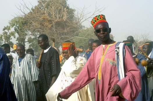 The festival of establishment of a usual chief in Burkina Faso Faso lasts three days. The usual chief succeeds his father deceased, it is always the groin of the family and always a man. It is a very rare event because a chief can be replaced only after his death. During establishment it is the festival and all the area is invited. This festival occurs to Kokemnour�, small village in the East of Burkina Faso Faso in the province of Kouritanga. These three days are punctuated of dance, meal and especially of traditional ceremonies African. The Chief is the King and can be established only by chiefs more important than him.                                