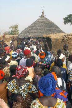 The festival of establishment of a usual chief in Burkina Faso Faso lasts three days. The usual chief succeeds his father deceased, it is always the groin of the family and always a man. It is a very rare event because a chief can be replaced only after his death. During establishment it is the festival and all the area is invited. This festival occurs to Kokemnour�, small village in the East of Burkina Faso Faso in the province of Kouritanga. These three days are punctuated of dance, meal and especially of traditional ceremonies African. The Chief is the King and can be established only by chiefs more important than him.                                