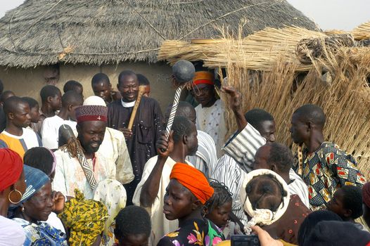 The festival of establishment of a usual chief in Burkina Faso Faso lasts three days. The usual chief succeeds his father deceased, it is always the groin of the family and always a man. It is a very rare event because a chief can be replaced only after his death. During establishment it is the festival and all the area is invited. This festival occurs to Kokemnour�, small village in the East of Burkina Faso Faso in the province of Kouritanga. These three days are punctuated of dance, meal and especially of traditional ceremonies African. The Chief is the King and can be established only by chiefs more important than him.                                