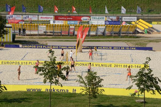 U18 European beach volleyball championship in Vilnius, Lithuania.