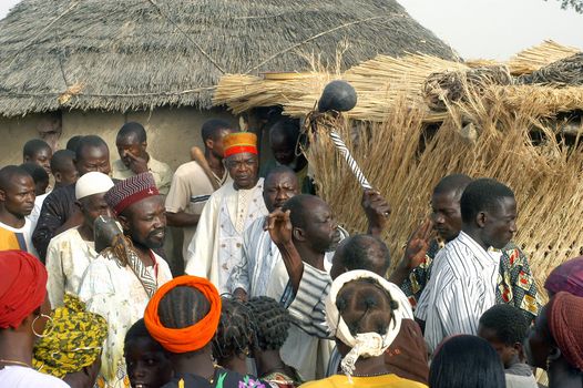 The festival of establishment of a usual chief in Burkina Faso Faso lasts three days. The usual chief succeeds his father deceased, it is always the groin of the family and always a man. It is a very rare event because a chief can be replaced only after his death. During establishment it is the festival and all the area is invited. This festival occurs to Kokemnour�, small village in the East of Burkina Faso Faso in the province of Kouritanga. These three days are punctuated of dance, meal and especially of traditional ceremonies African. The Chief is the King and can be established only by chiefs more important than him.                                