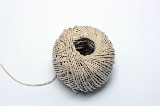 a ball of brown string