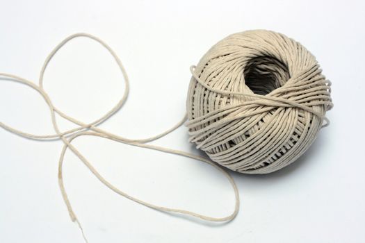a ball of brown string