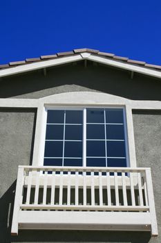 Close up of a window of a house.
