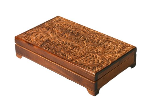 ethnic fashion creative brown old isolated casket