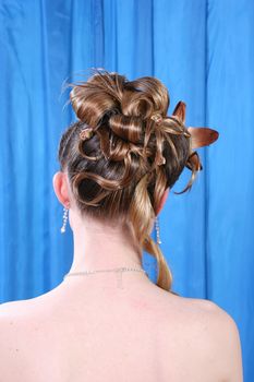  model designer woman modern hair hairstyle glamour