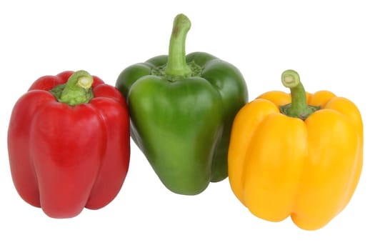 Color bulgarian peppers