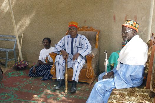 The festival of establishment of a usual chief in Burkina Faso Faso lasts three days. The usual chief succeeds his father deceased, it is always the groin of the family and always a man. It is a very rare event because a chief can be replaced only after his death. During establishment it is the festival and all the area is invited. This festival occurs to Kokemnour�, small village in the East of Burkina Faso Faso in the province of Kouritanga. These three days are punctuated of dance, meal and especially of traditional ceremonies African. The Chief is the King and can be established only by chiefs more important than him.                                