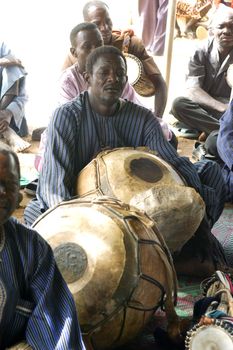 The festival of establishment of a usual chief in Burkina Faso Faso lasts three days. The usual chief succeeds his father deceased, it is always the groin of the family and always a man. It is a very rare event because a chief can be replaced only after his death. During establishment it is the festival and all the area is invited. This festival occurs to Kokemnour�, small village in the East of Burkina Faso Faso in the province of Kouritanga. These three days are punctuated of dance, meal and especially of traditional ceremonies African. The Chief is the King and can be established only by chiefs more important than him.                                