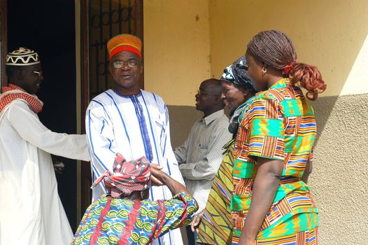 The festival of establishment of a usual chief in Burkina Faso Faso lasts three days. The usual chief succeeds his father deceased, it is always the groin of the family and always a man. It is a very rare event because a chief can be replaced only after his death. During establishment it is the festival and all the area is invited. This festival occurs to Kokemnour�, small village in the East of Burkina Faso Faso in the province of Kouritanga. These three days are punctuated of dance, meal and especially of traditional ceremonies African. The Chief is the King and can be established only by chiefs more important than him.                                