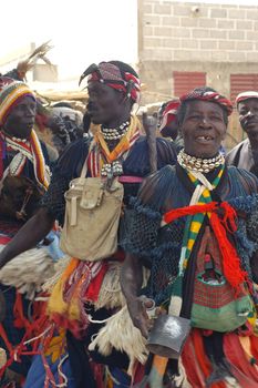 The festival of establishment of a usual chief in Burkina Faso Faso lasts three days. The usual chief succeeds his father deceased, it is always the groin of the family and always a man. It is a very rare event because a chief can be replaced only after his death. During establishment it is the festival and all the area is invited. This festival occurs to Kokemnour�, small village in the East of Burkina Faso Faso in the province of Kouritanga. These three days are punctuated of dance, meal and especially of traditional ceremonies African. The Chief is the King and can be established only by chiefs more important than him.                                