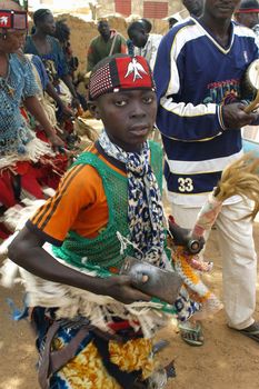 The festival of establishment of a usual chief in Burkina Faso Faso lasts three days. The usual chief succeeds his father deceased, it is always the groin of the family and always a man. It is a very rare event because a chief can be replaced only after his death. During establishment it is the festival and all the area is invited. This festival occurs to Kokemnour�, small village in the East of Burkina Faso Faso in the province of Kouritanga. These three days are punctuated of dance, meal and especially of traditional ceremonies African. The Chief is the King and can be established only by chiefs more important than him.                                