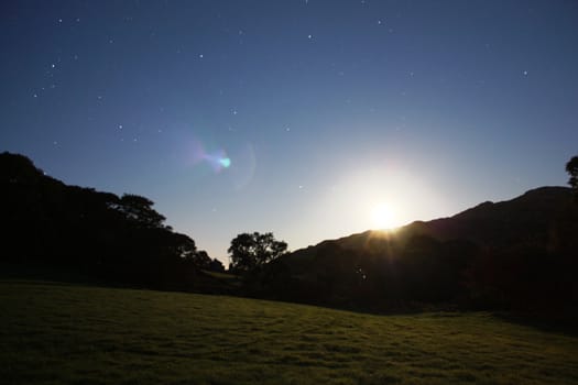 Moonrise over Cadair Idris (Wales)
