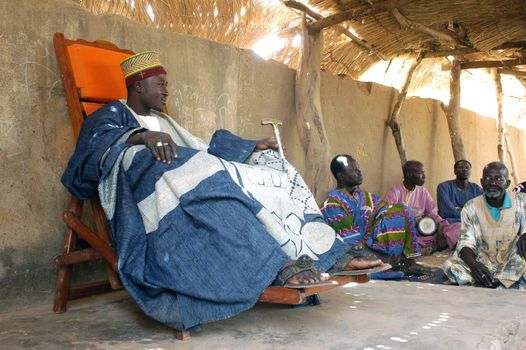 The festival of establishment of a usual chief in Burkina Faso Faso lasts three days. The usual chief succeeds his father deceased, it is always the groin of the family and always a man. It is a very rare event because a chief can be replaced only after his death. During establishment it is the festival and all the area is invited. This festival occurs to Kokemnour�, small village in the East of Burkina Faso Faso in the province of Kouritanga. These three days are punctuated of dance, meal and especially of traditional ceremonies African. The Chief is the King and can be established only by chiefs more important than him.                                