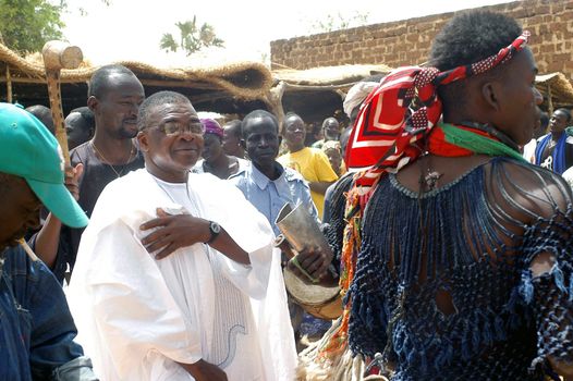 The festival of establishment of a usual chief in Burkina Faso Faso lasts three days. The usual chief succeeds his father deceased, it is always the groin of the family and always a man. It is a very rare event because a chief can be replaced only after his death. During establishment it is the festival and all the area is invited. This festival occurs to Kokemnour�, small village in the East of Burkina Faso Faso in the province of Kouritanga. These three days are punctuated of dance, meal and especially of traditional ceremonies African. The Chief is the King and can be established only by chiefs more important than him.                                