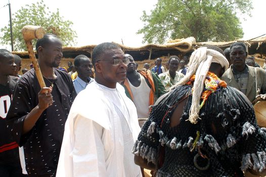 The festival of establishment of a usual chief in Burkina Faso Faso lasts three days. The usual chief succeeds his father deceased, it is always the groin of the family and always a man. It is a very rare event because a chief can be replaced only after his death. During establishment it is the festival and all the area is invited. This festival occurs to Kokemnour�, small village in the East of Burkina Faso Faso in the province of Kouritanga. These three days are punctuated of dance, meal and especially of traditional ceremonies African. The Chief is the King and can be established only by chiefs more important than him.                                