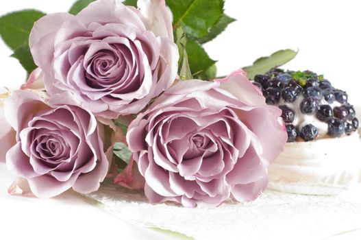 Shot of beautiful tender pastel shade roses