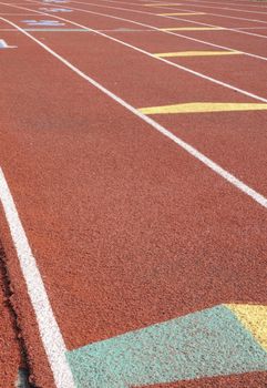 Starting grid in high school track