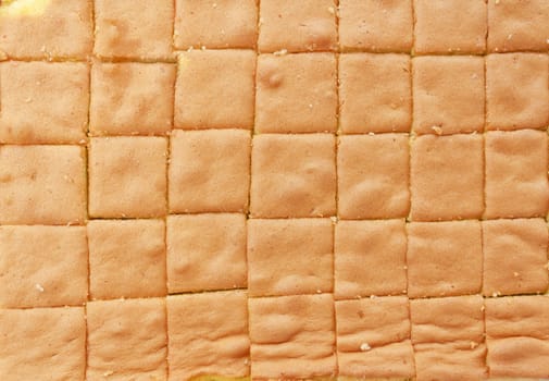 Group of square cakes background