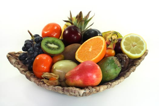 A basket filled with delicious fruits