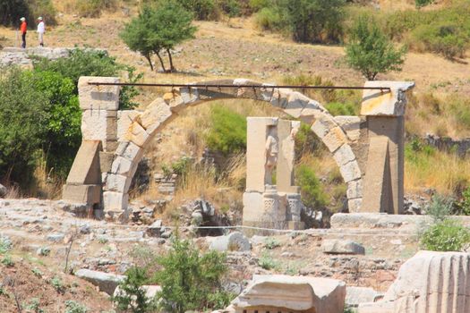 Antique ruins in a city in the Efes, Turkey